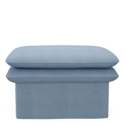 Voetenbank Continental, Ice Blue, 80 x 80