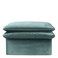 Voetenbank Continental, Mineral Blue, 105x90