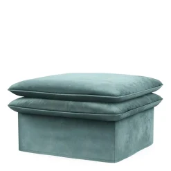 Voetenbank Continental, Mineral Blue, 105x90