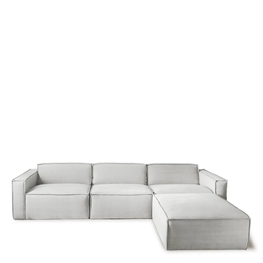 Voetenbank The Jagger, Ash Grey