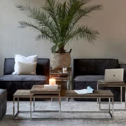 Voetenbank The Jagger, Golden Beige