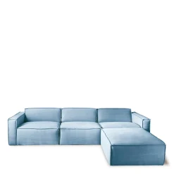 Voetenbank The Jagger, Ice Blue