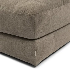 Voetenbank Vail, Warm Taupe, Chenille Jacquard Vogue