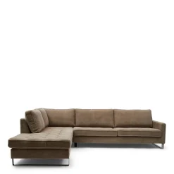 West Houston Corner Sofa Chaise Longue Left, celtic weave, melting silver