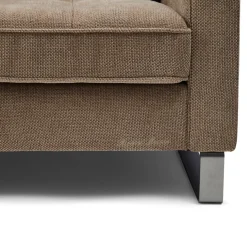 West Houston Corner Sofa Chaise Longue Left, celtic weave, melting silver