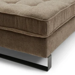 West Houston Corner Sofa Chaise Longue Left, celtic weave, melting silver