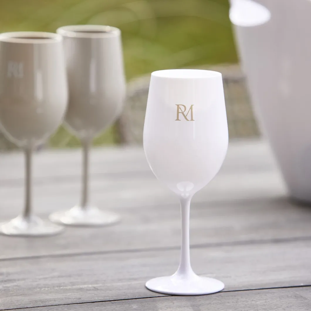 Wijnglas RM Monogram Outdoor, wit