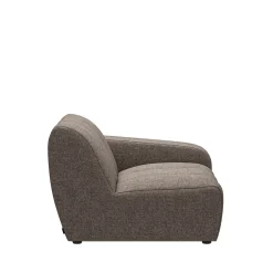 Zitelement Hoek Rechts Martinique, Metallic Wood, Chenille Jacquard