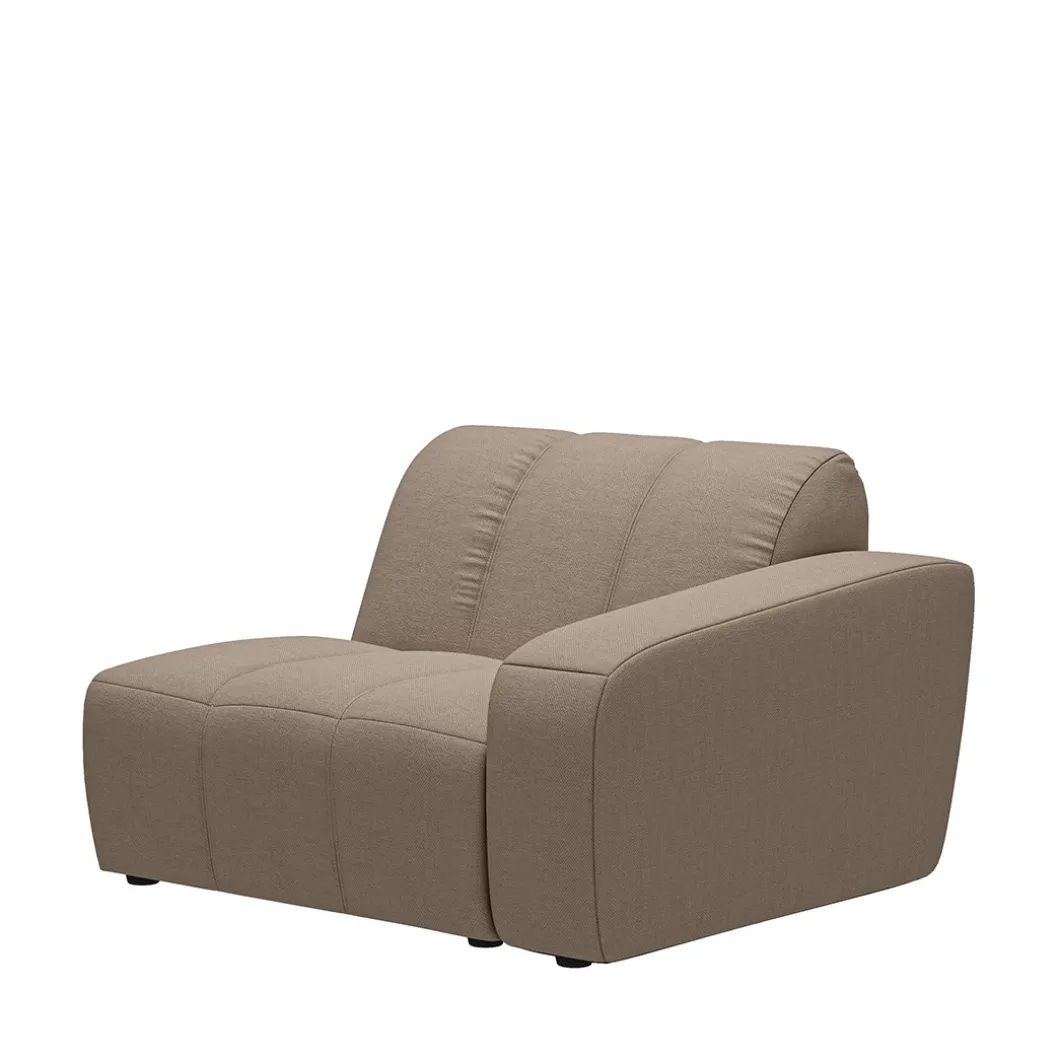 Zitelement Hoek Rechts Martinique, Natural, Washed Cotton