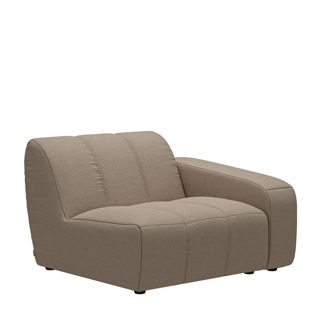 Zitelement Hoek Rechts Martinique, Natural, Washed Cotton