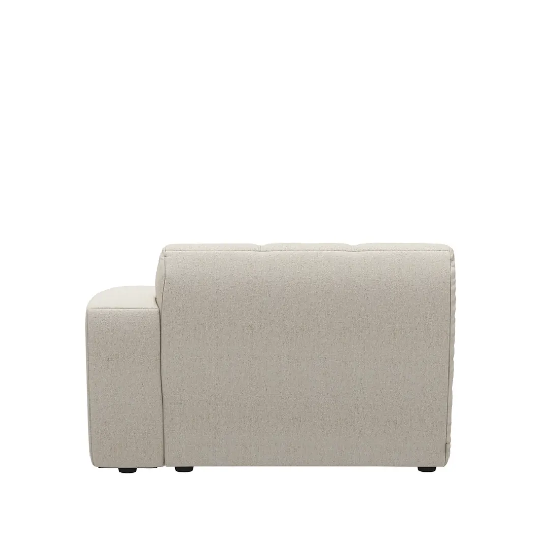 Zitelement Hoek Rechts Martinique, Antique White, Rich Tweed