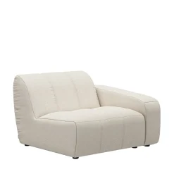 Zitelement Hoek Rechts Martinique, Antique White, Rich Tweed