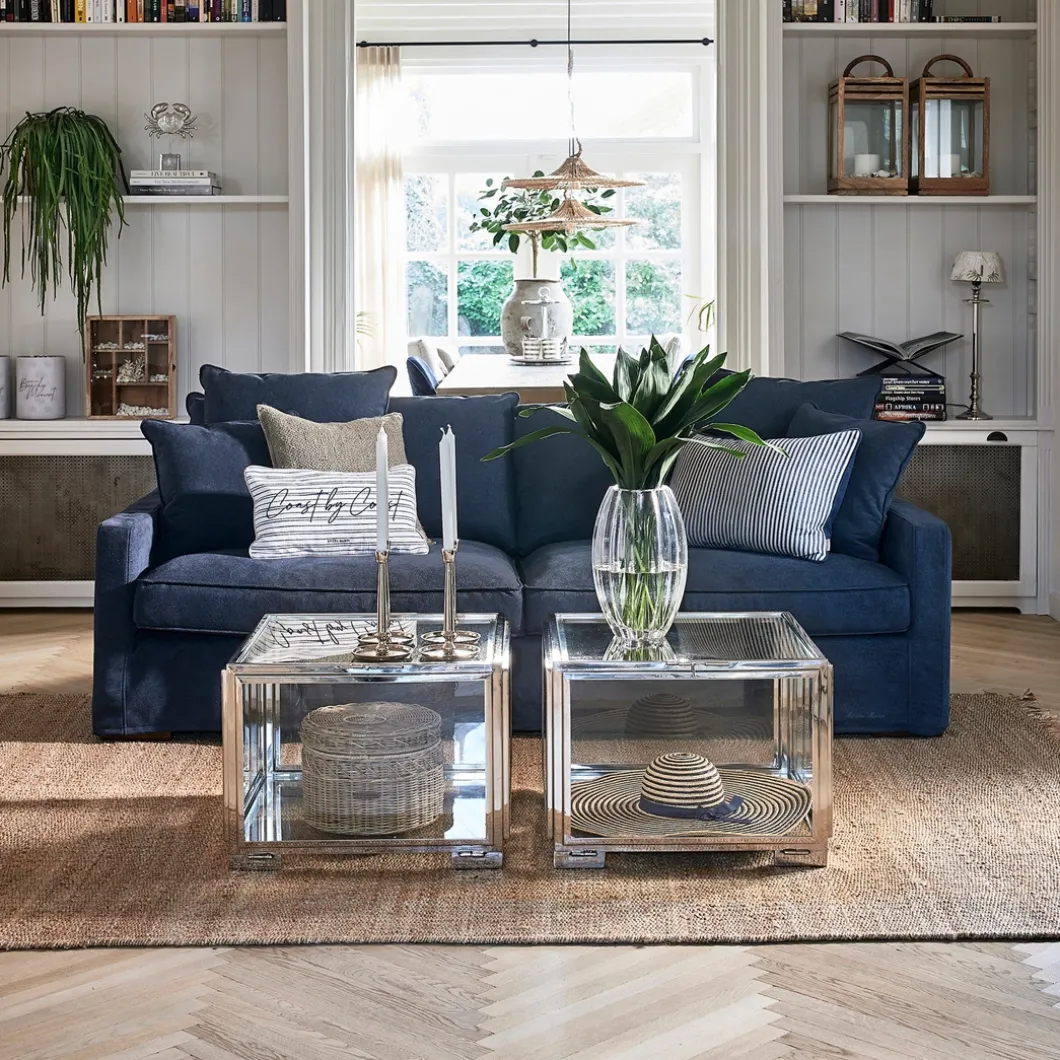 3,5-zitsbank Lennox, Denim Blue