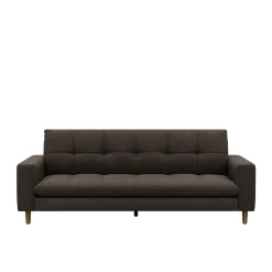 3,5-zitsbank Nelson, Dark Brown, French Weave