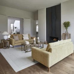 3,5-zitsbank Nelson, Silky Brass, Chenille Jacquard Vogue