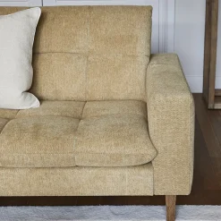 3,5-zitsbank Nelson, Silky Brass, Chenille Jacquard Vogue