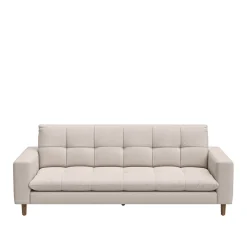 3,5-zitsbank Nelson, Soft Beige, Chenille Jacquard Vogue