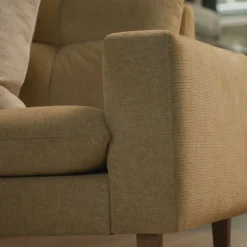 3,5-zitsbank Nelson, Soft Beige, Chenille Jacquard Vogue