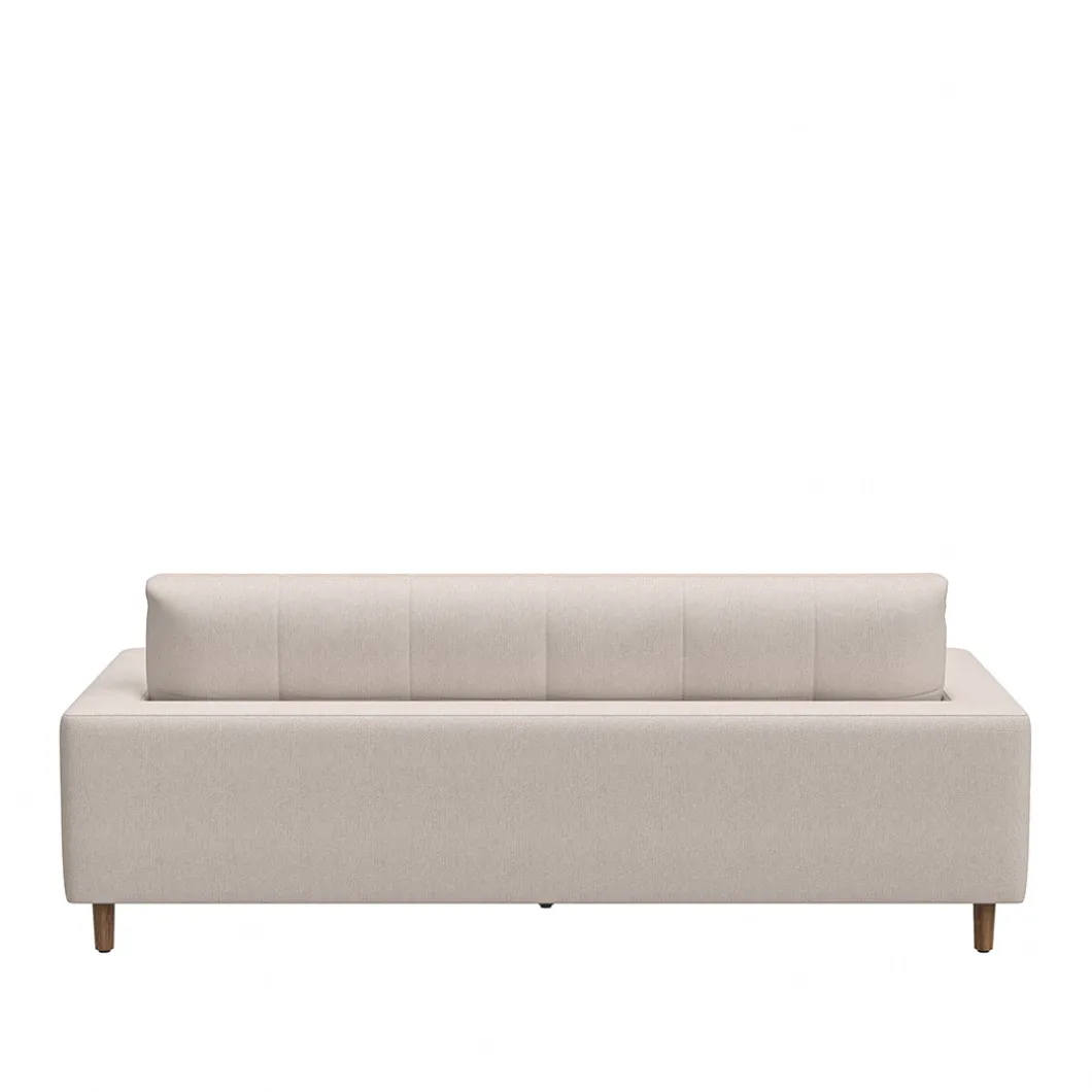 3,5-zitsbank Nelson, Soft Beige, Chenille Jacquard Vogue