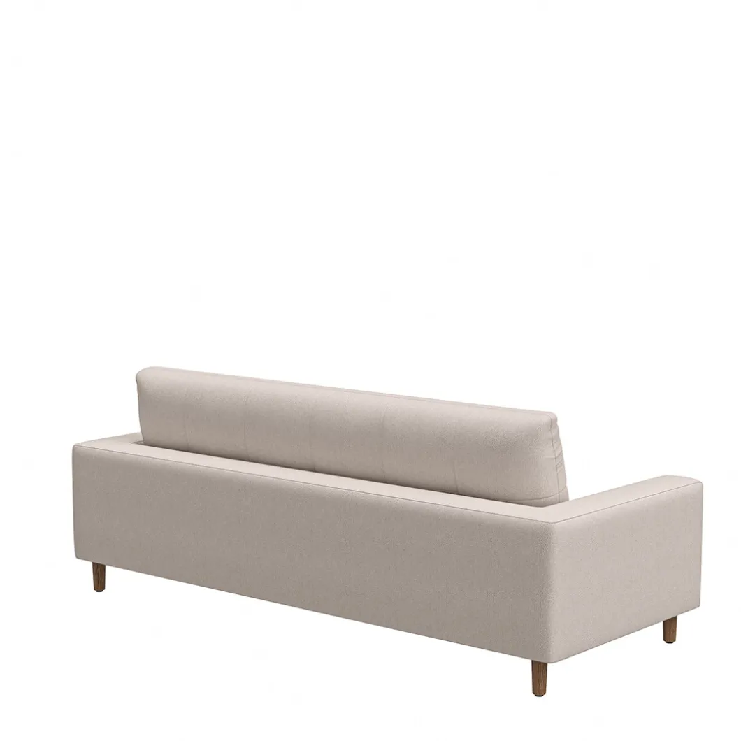 3,5-zitsbank Nelson, Soft Beige, Chenille Jacquard Vogue