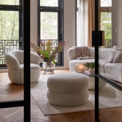 3,5-zitsbank San Remo, Arm Links, Simply White