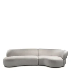 2,5-zitsbank San Remo, Arm Rechts, Natural Grey