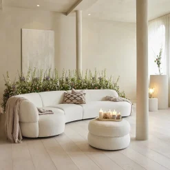 3,5-zitsbank San Remo, Arm Rechts, Simply White